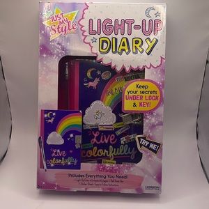 NEW Just My Style Light Up Diary Live Colorfully!